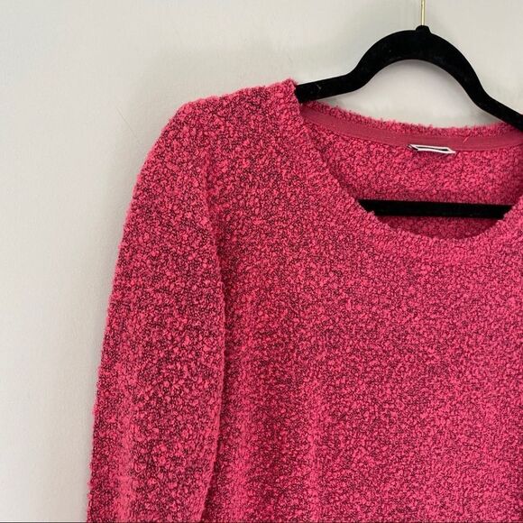 Noisy May - Textured Crop Pink/Black Sweater - Picture 10 of 13